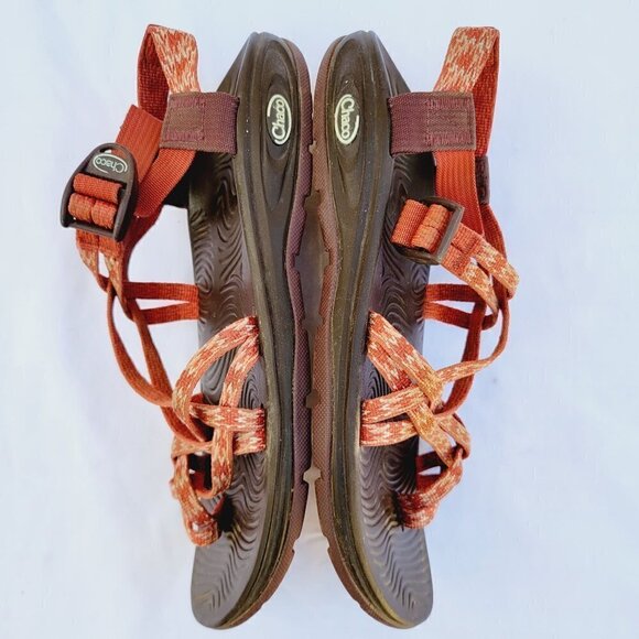Chaco Orange ZX3 Classic Sandals - Women's sz 11 - Picture 7 of 9
